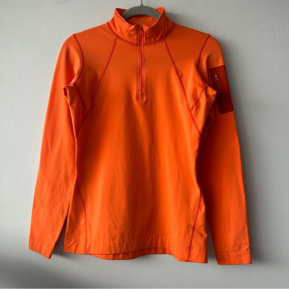 Arc'teryx Women's Bright Orange Half-Zip Top